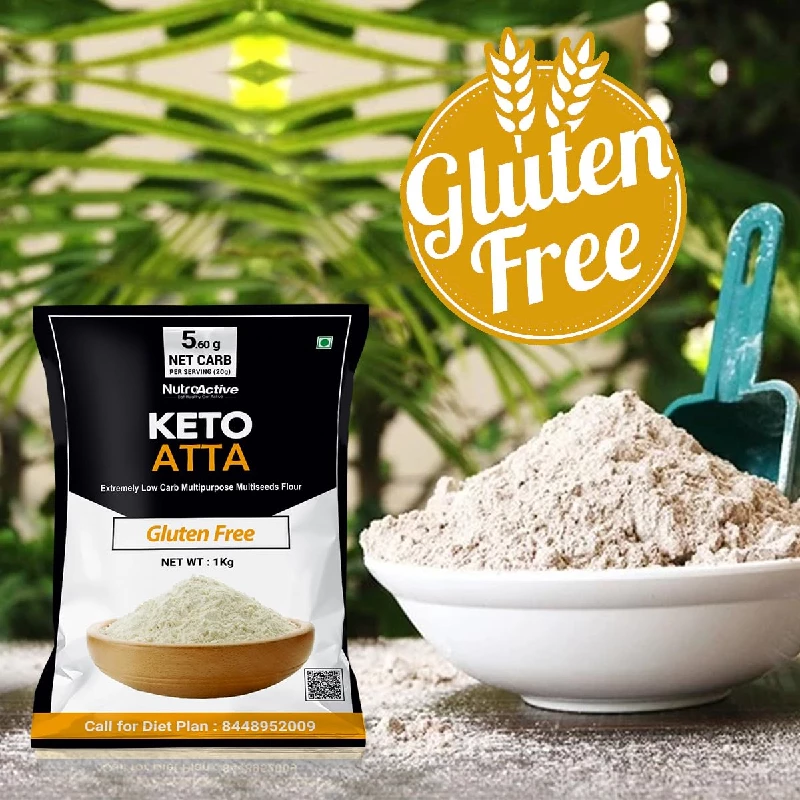 NutroActive Keto Atta Gluten Free Ultra Low Carb Flour, 1 kg-5.webp